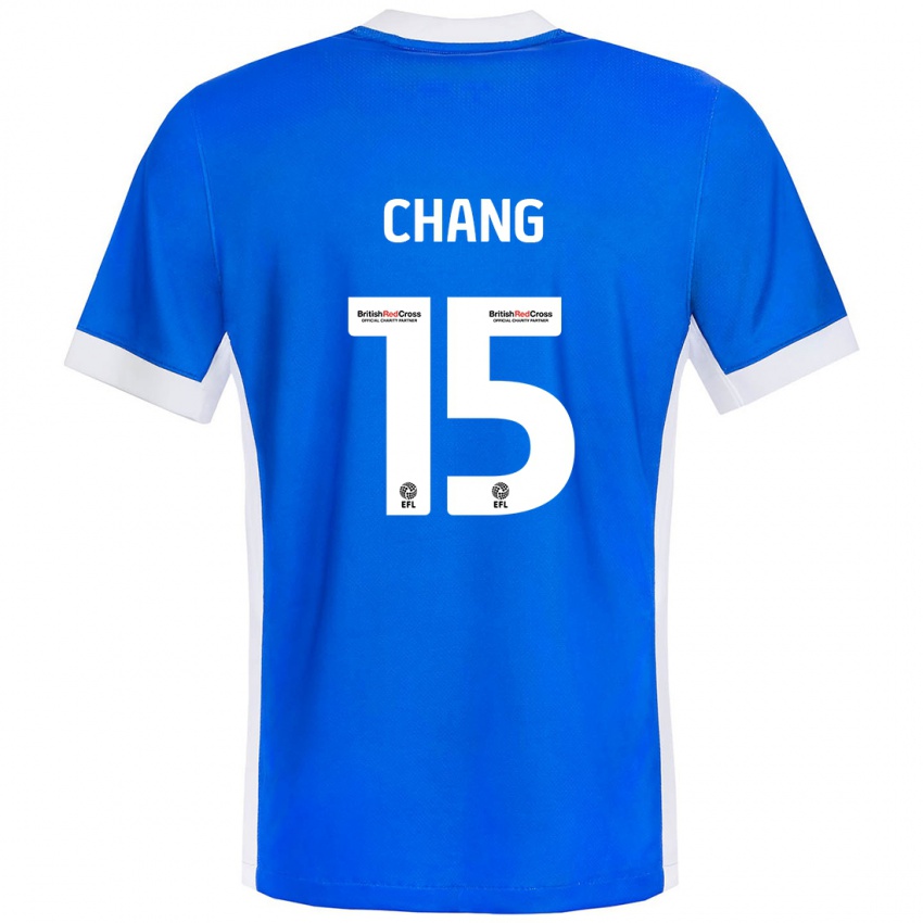 Kinder Alfie Chang #15 Blau Weiß Heimtrikot Trikot 2024/25 T-Shirt