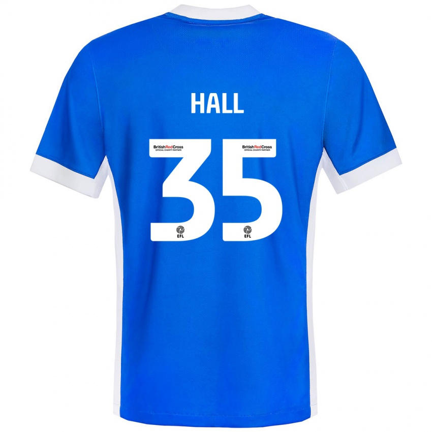 Kinder George Hall #35 Blau Weiß Heimtrikot Trikot 2024/25 T-Shirt