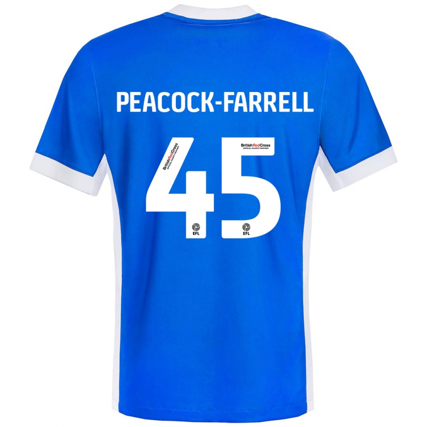 Kinder Bailey Peacock-Farrell #45 Blau Weiß Heimtrikot Trikot 2024/25 T-Shirt