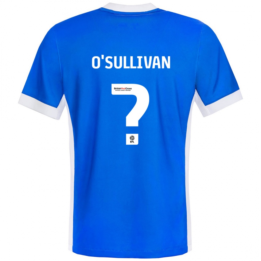 Kinder William O'sullivan #0 Blau Weiß Heimtrikot Trikot 2024/25 T-Shirt