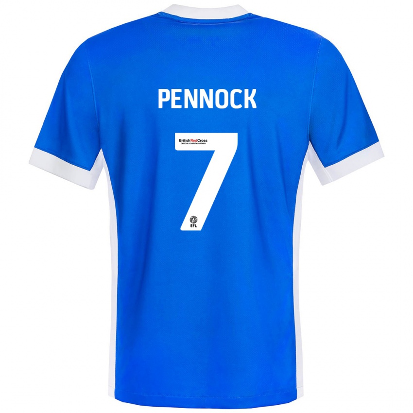 Kinder Jade Pennock #7 Blau Weiß Heimtrikot Trikot 2024/25 T-Shirt