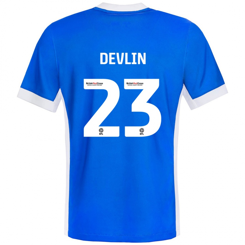 Kinder Charlotte Devlin #23 Blau Weiß Heimtrikot Trikot 2024/25 T-Shirt