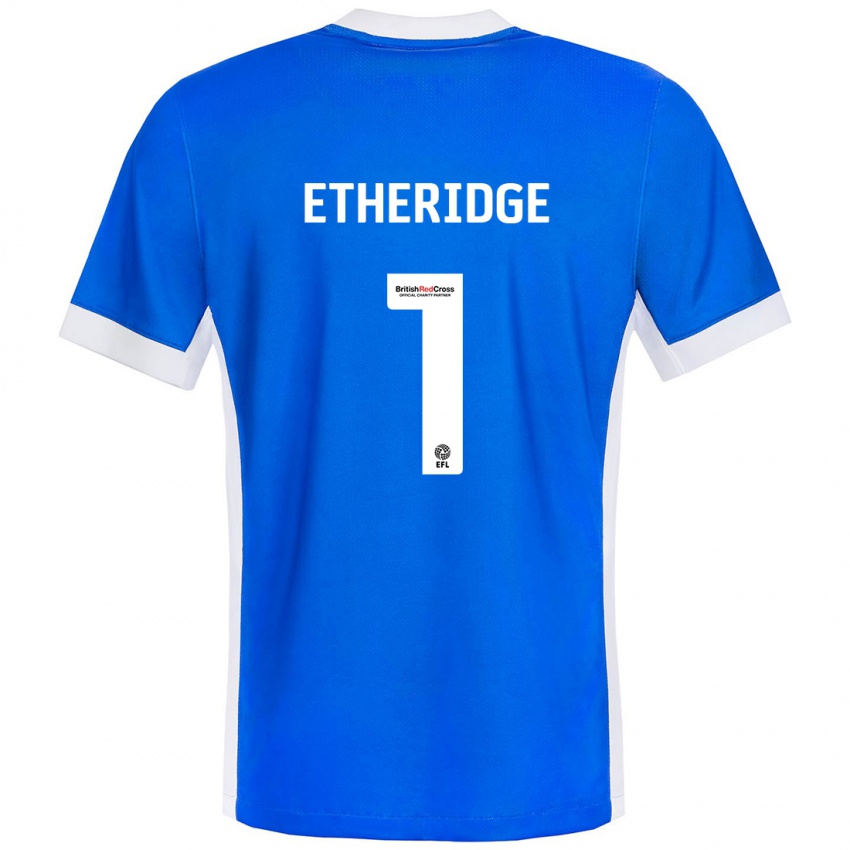 Kinder Neil Etheridge #1 Blau Weiß Heimtrikot Trikot 2024/25 T-Shirt