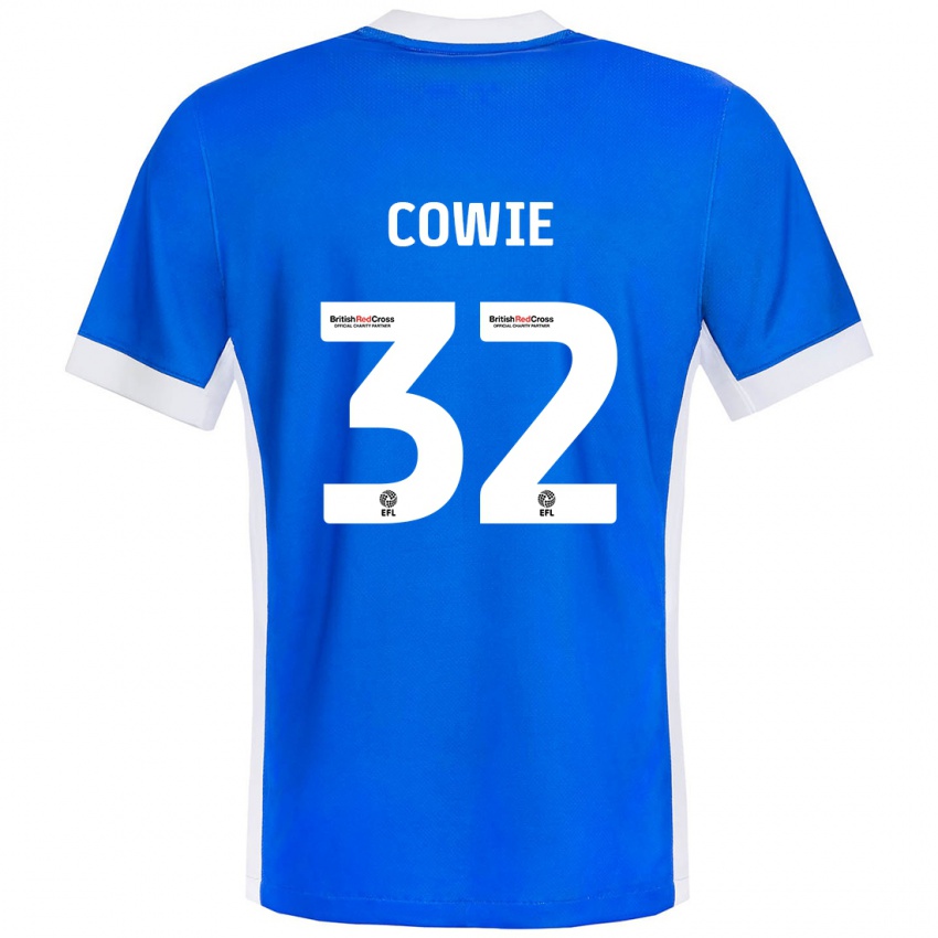 Kinder Abbie Cowie #32 Blau Weiß Heimtrikot Trikot 2024/25 T-Shirt