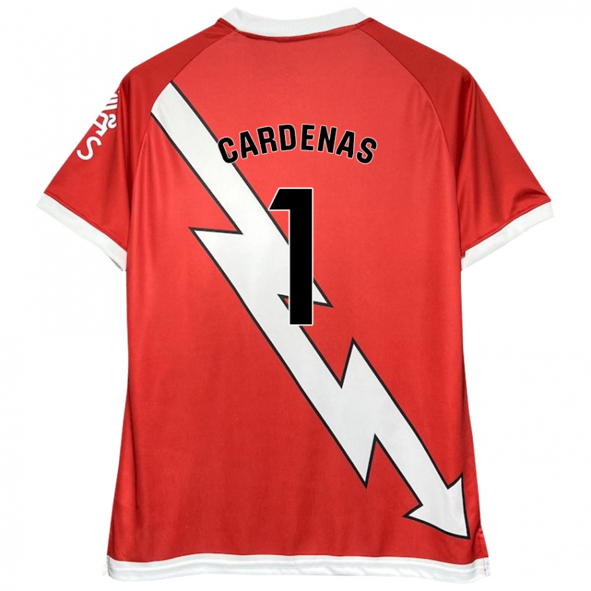 Kinder Dani Cárdenas #1 Weiß Rot Heimtrikot Trikot 2024/25 T-Shirt