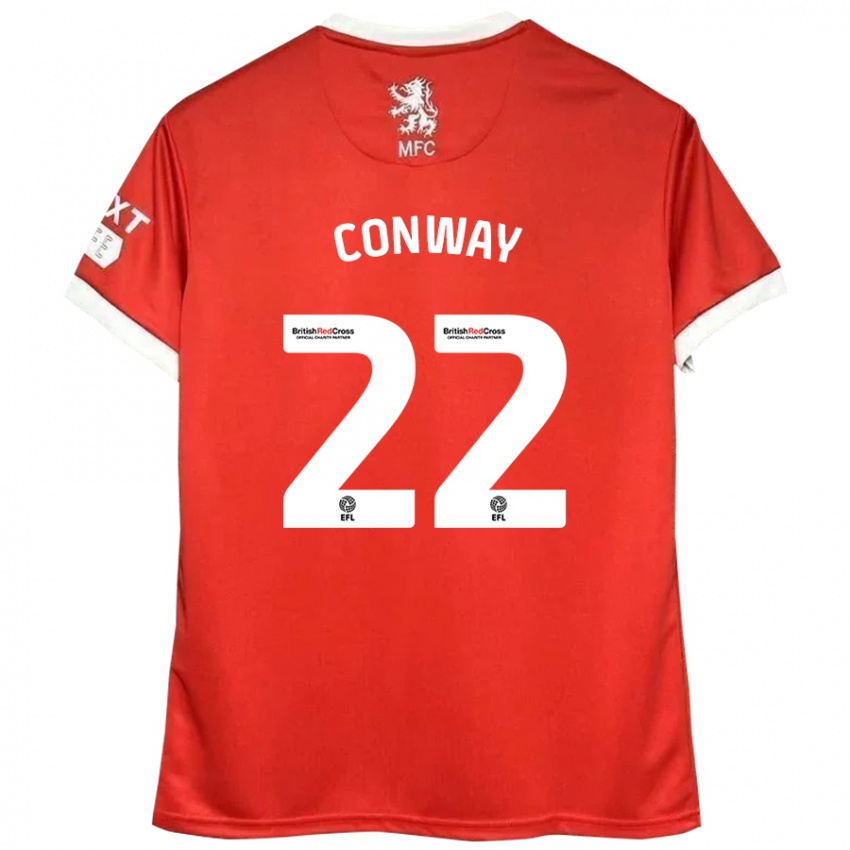 Kinder Tommy Conway #22 Rot Weiß Heimtrikot Trikot 2024/25 T-Shirt