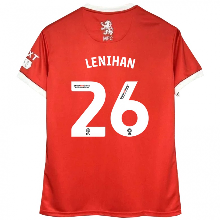 Kinder Darragh Lenihan #26 Rot Weiß Heimtrikot Trikot 2024/25 T-Shirt