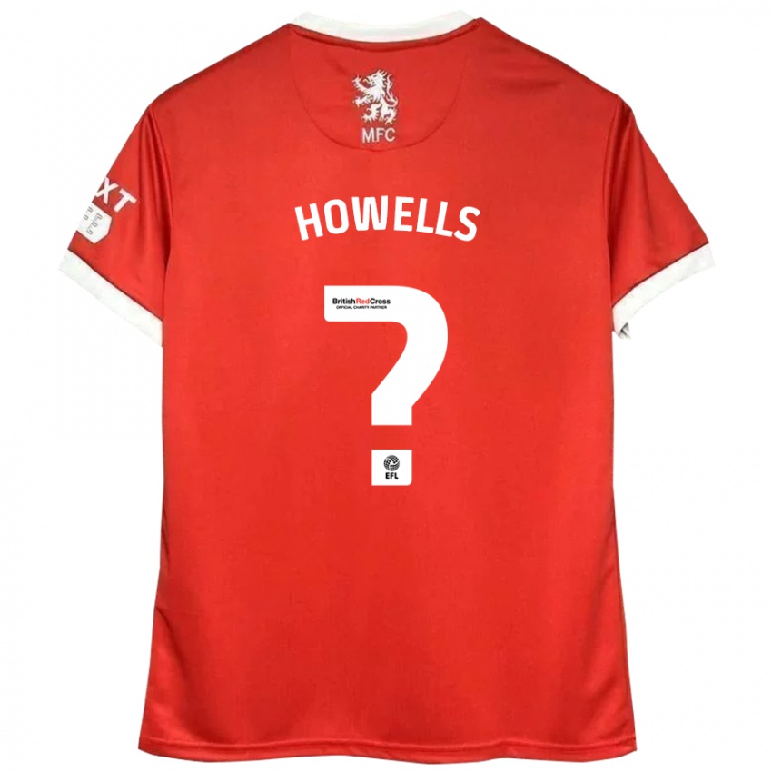 Kinder Max Howells #0 Rot Weiß Heimtrikot Trikot 2024/25 T-Shirt