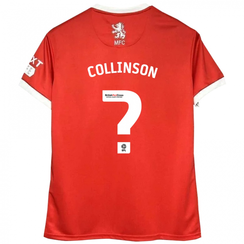 Kinder Isaac Collinson #0 Rot Weiß Heimtrikot Trikot 2024/25 T-Shirt