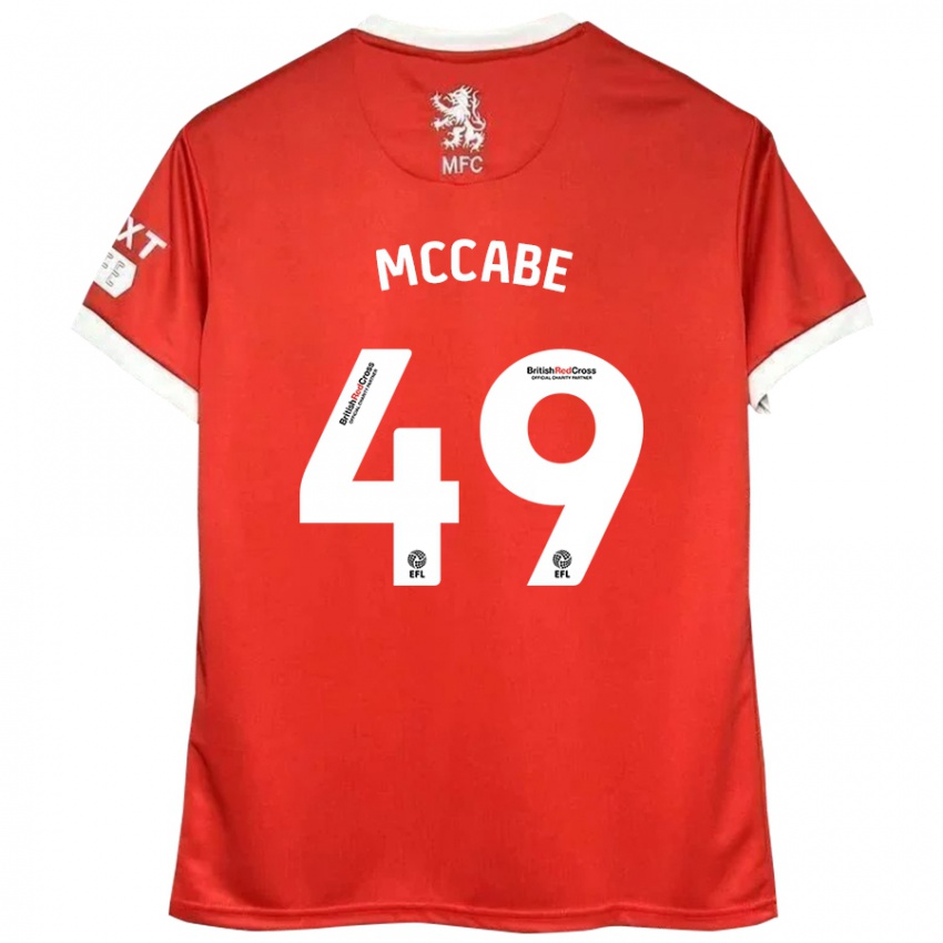 Kinder Law Mccabe #49 Rot Weiß Heimtrikot Trikot 2024/25 T-Shirt