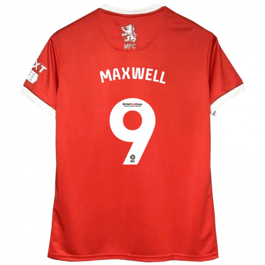 Kinder Armani Maxwell #9 Rot Weiß Heimtrikot Trikot 2024/25 T-Shirt