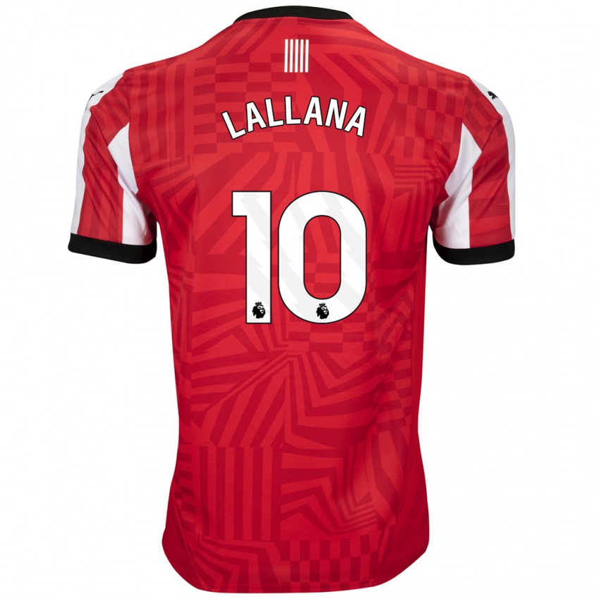 Kinder Adam Lallana #10 Rot Weiß Heimtrikot Trikot 2024/25 T-Shirt