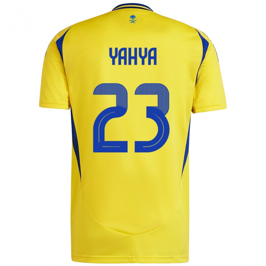 Kinder Ayman Yahya #23 Gelb Blau Heimtrikot Trikot 2024/25 T-Shirt