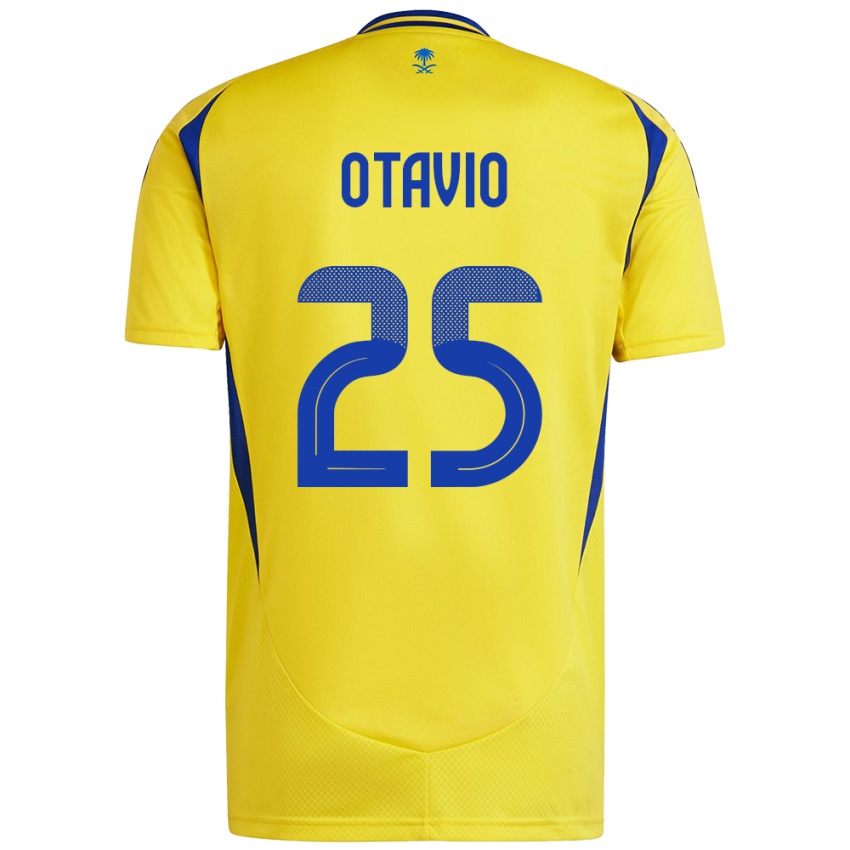 Kinder Otavio #25 Gelb Blau Heimtrikot Trikot 2024/25 T-Shirt