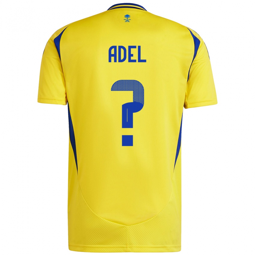 Kinder Aida Adel #0 Gelb Blau Heimtrikot Trikot 2024/25 T-Shirt