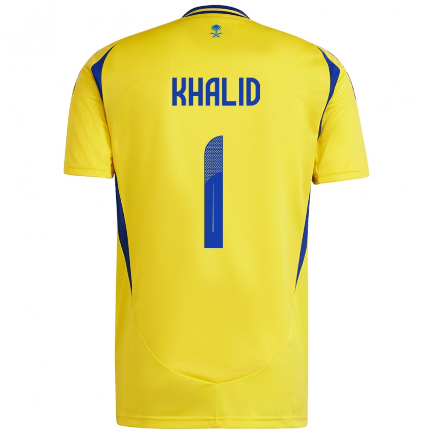 Kinder Sara Khalid #1 Gelb Blau Heimtrikot Trikot 2024/25 T-Shirt