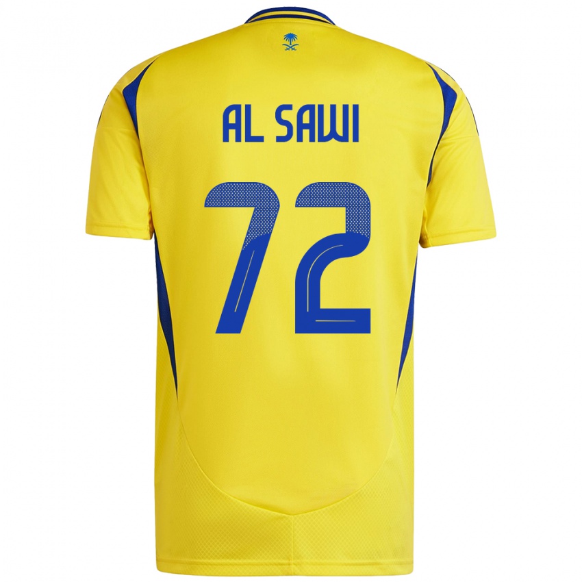 Kinder Etaf Al-Sawi #72 Gelb Blau Heimtrikot Trikot 2024/25 T-Shirt