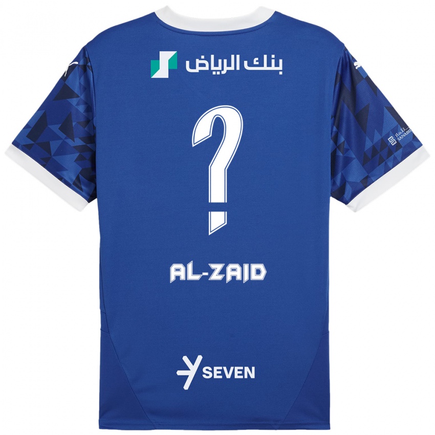 Kinder Suhayb Al-Zaid #0 Dunkelblau Weiß Heimtrikot Trikot 2024/25 T-Shirt