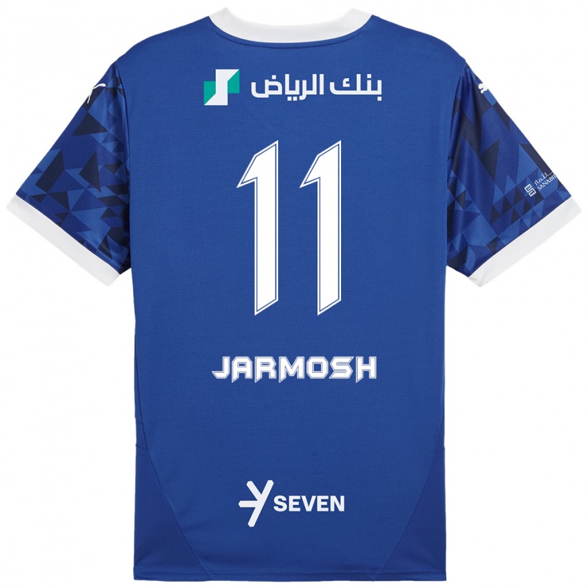 Kinder Abdulaziz Jarmosh #11 Dunkelblau Weiß Heimtrikot Trikot 2024/25 T-Shirt