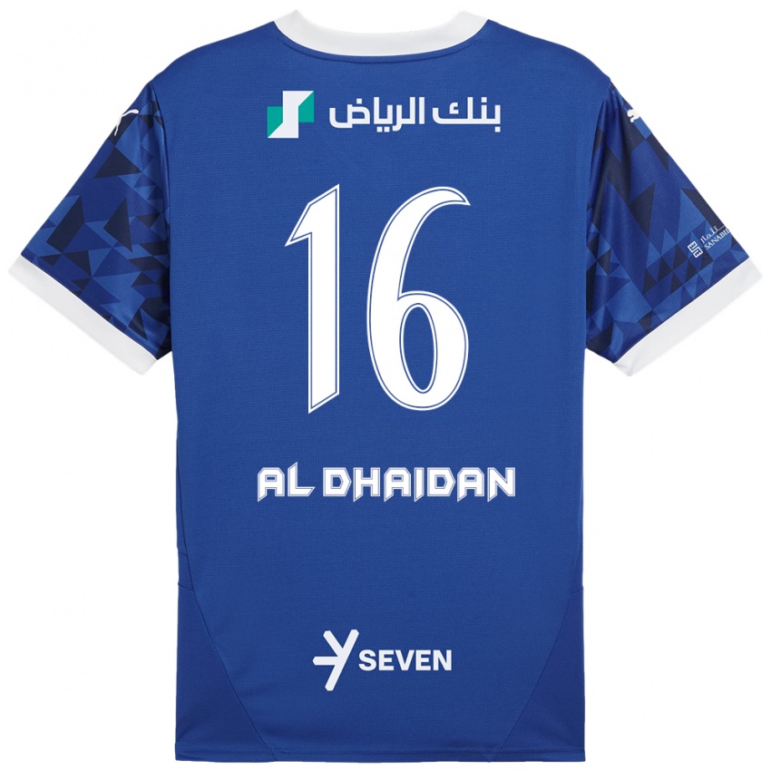 Kinder Nadia Al-Dhaidan #16 Dunkelblau Weiß Heimtrikot Trikot 2024/25 T-Shirt