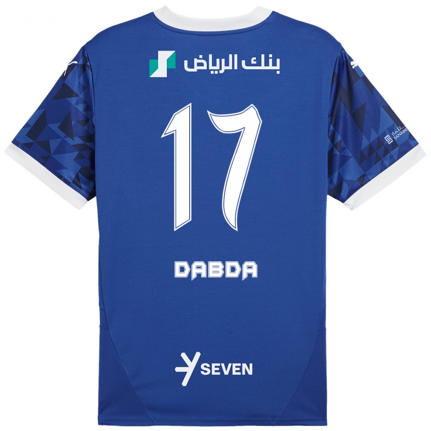 Kinder Claudia Dabda #17 Dunkelblau Weiß Heimtrikot Trikot 2024/25 T-Shirt