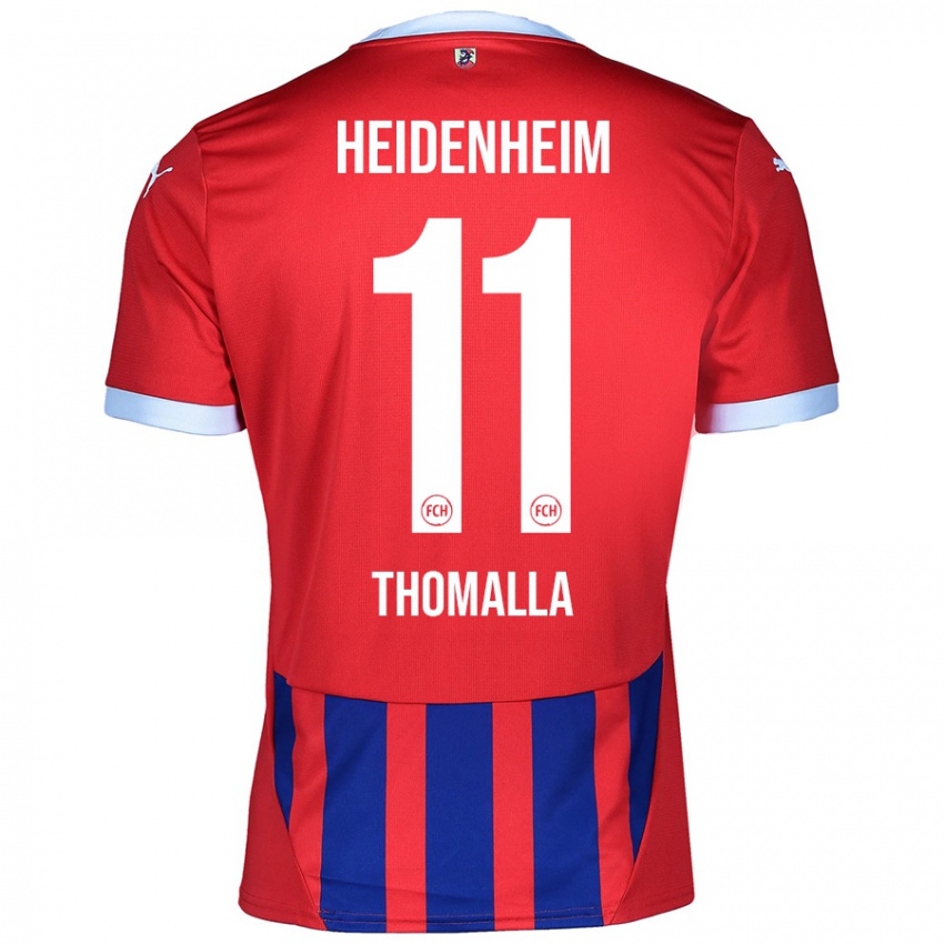 Kinder Denis Thomalla #11 Rot Blau Heimtrikot Trikot 2024/25 T-Shirt