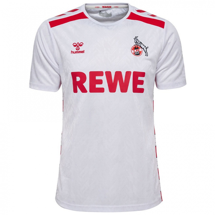 Kinder Emil Wilk #0 Weiß Rot Heimtrikot Trikot 2024/25 T-Shirt