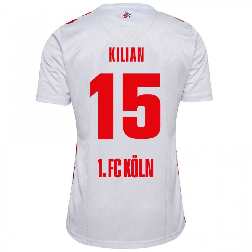 Kinder Luca Kilian #15 Weiß Rot Heimtrikot Trikot 2024/25 T-Shirt