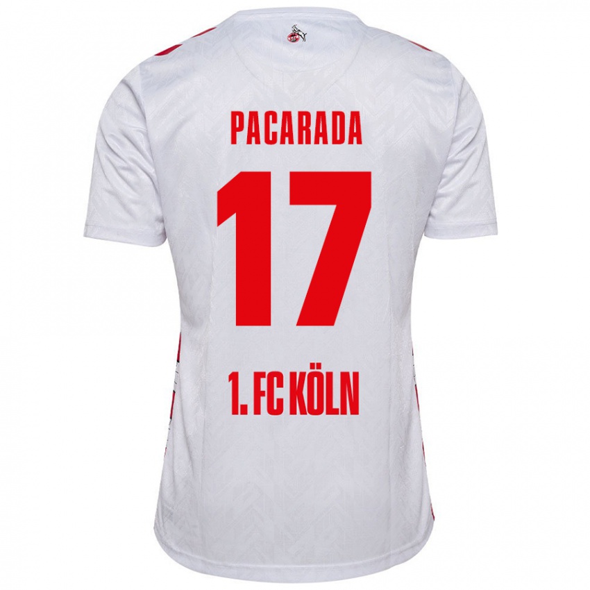 Kinder Leart Paçarada #17 Weiß Rot Heimtrikot Trikot 2024/25 T-Shirt