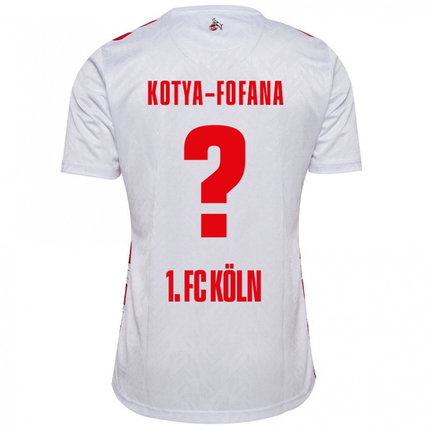 Kinder Assad Kotya-Fofana #0 Weiß Rot Heimtrikot Trikot 2024/25 T-Shirt