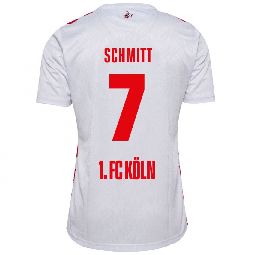 Kinder Oliver Schmitt #7 Weiß Rot Heimtrikot Trikot 2024/25 T-Shirt