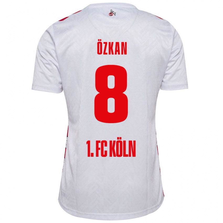 Kinder Mikail Özkan #8 Weiß Rot Heimtrikot Trikot 2024/25 T-Shirt