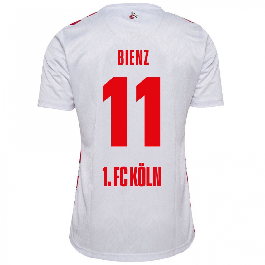 Kinder Alena Bienz #11 Weiß Rot Heimtrikot Trikot 2024/25 T-Shirt