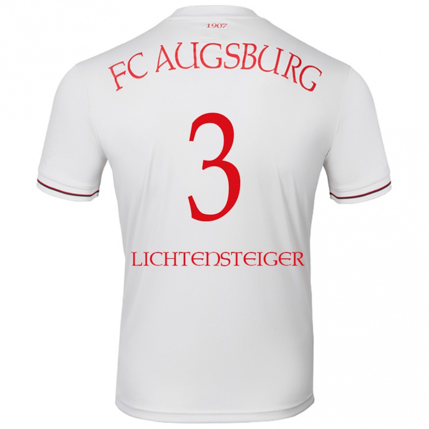 Kinder David Lichtensteiger #3 Weiß Heimtrikot Trikot 2024/25 T-Shirt