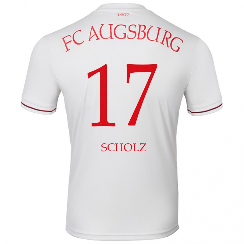 Kinder Jerome Scholz #17 Weiß Heimtrikot Trikot 2024/25 T-Shirt