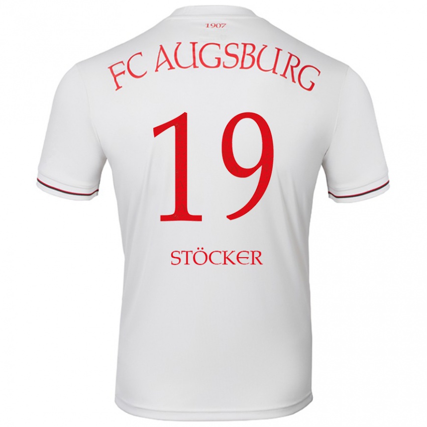 Kinder Louis Stöcker #19 Weiß Heimtrikot Trikot 2024/25 T-Shirt