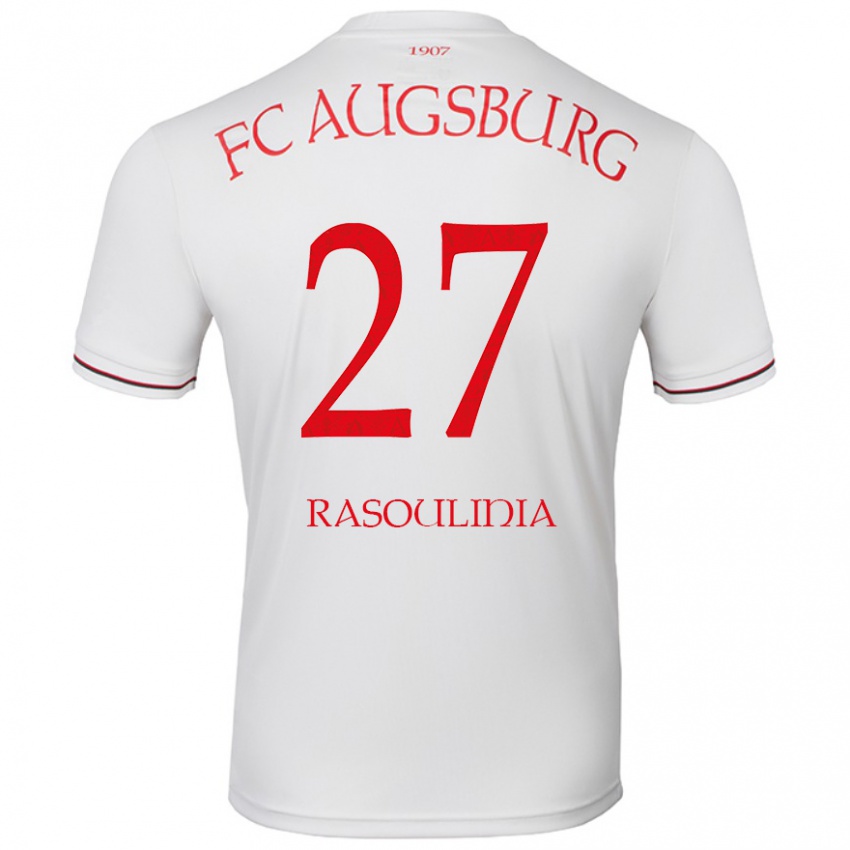 Kinder Nick Rasoulinia #27 Weiß Heimtrikot Trikot 2024/25 T-Shirt