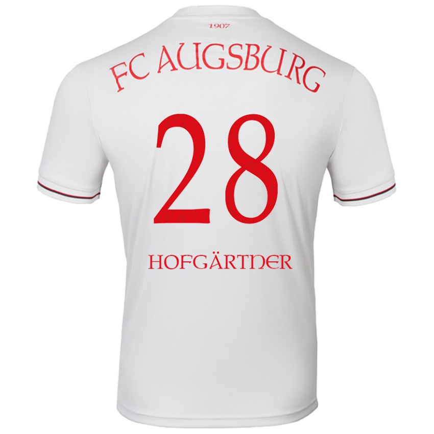 Kinder Hendrik Hofgärtner #28 Weiß Heimtrikot Trikot 2024/25 T-Shirt