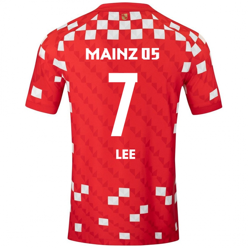 Kinder Jae-Sung Lee #7 Weiß Rot Heimtrikot Trikot 2024/25 T-Shirt