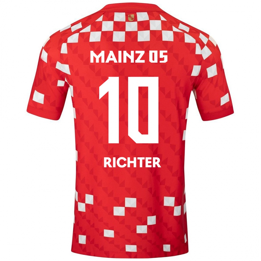 Kinder Marco Richter #10 Weiß Rot Heimtrikot Trikot 2024/25 T-Shirt