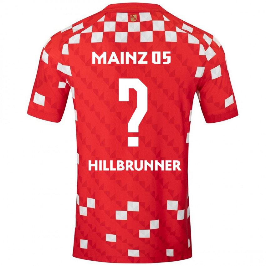 Kinder Fynn Hillbrunner #0 Weiß Rot Heimtrikot Trikot 2024/25 T-Shirt