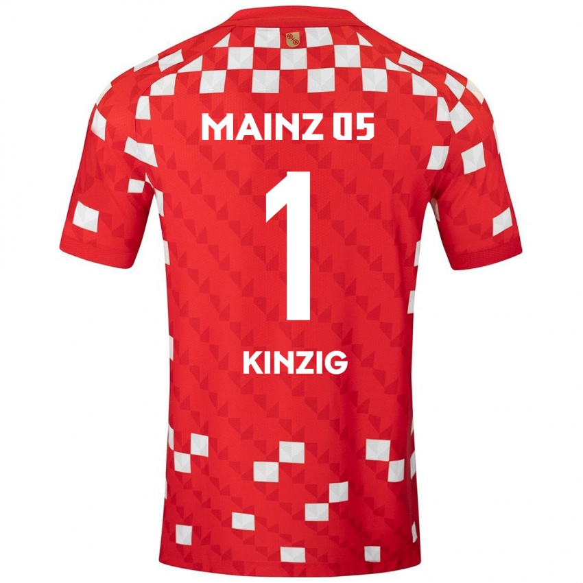 Kinder Maximilian Kinzig #1 Weiß Rot Heimtrikot Trikot 2024/25 T-Shirt