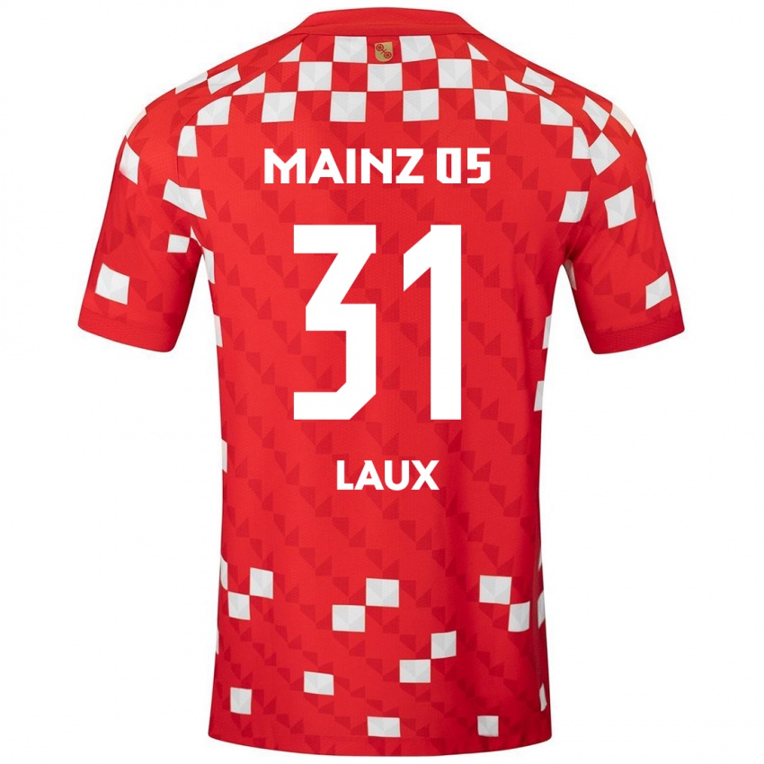 Kinder Lucas Laux #31 Weiß Rot Heimtrikot Trikot 2024/25 T-Shirt