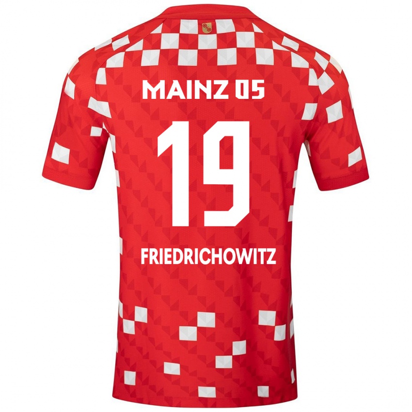 Kinder Anna Friedrichowitz #19 Weiß Rot Heimtrikot Trikot 2024/25 T-Shirt