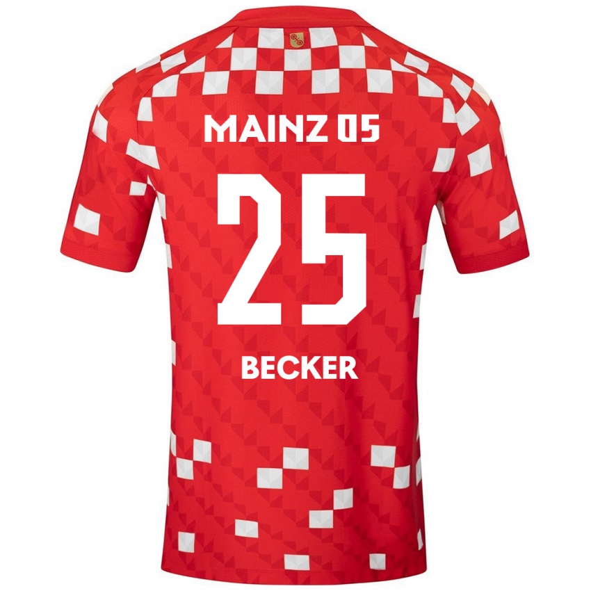 Kinder Kathrin Becker #25 Weiß Rot Heimtrikot Trikot 2024/25 T-Shirt