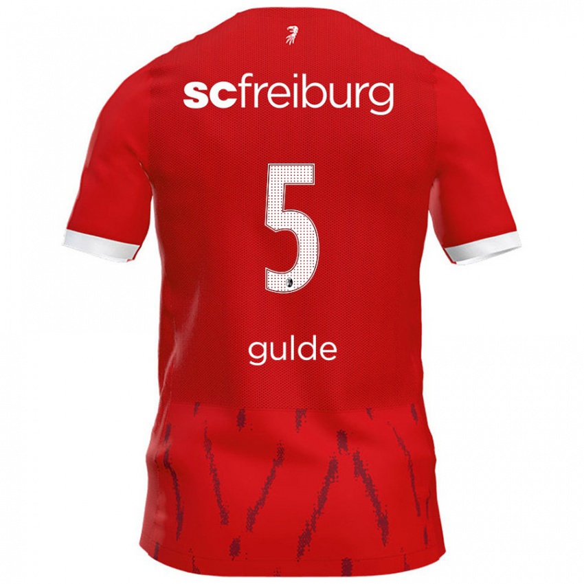 Kinder Manuel Gulde #5 Rot Heimtrikot Trikot 2024/25 T-Shirt