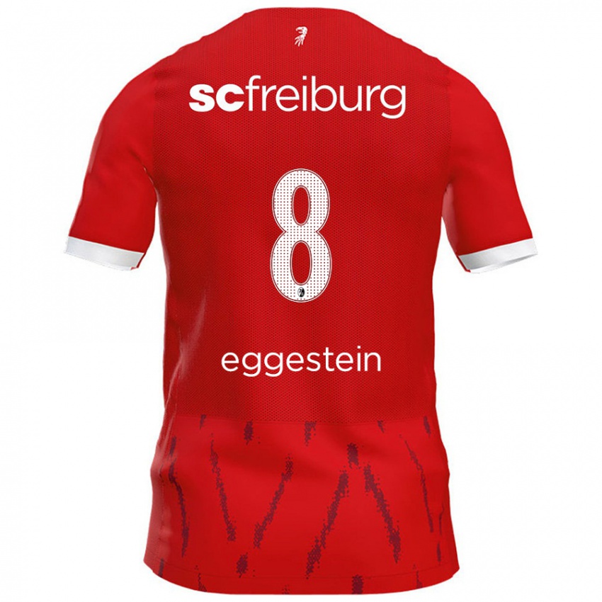 Kinder Maximilian Eggestein #8 Rot Heimtrikot Trikot 2024/25 T-Shirt