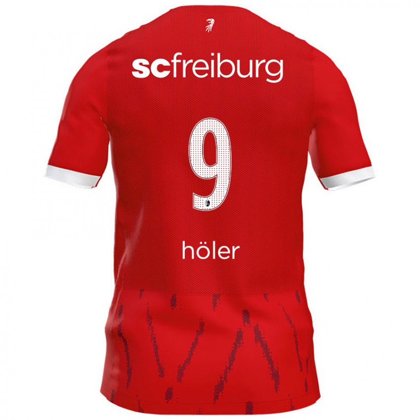 Kinder Lucas Höler #9 Rot Heimtrikot Trikot 2024/25 T-Shirt