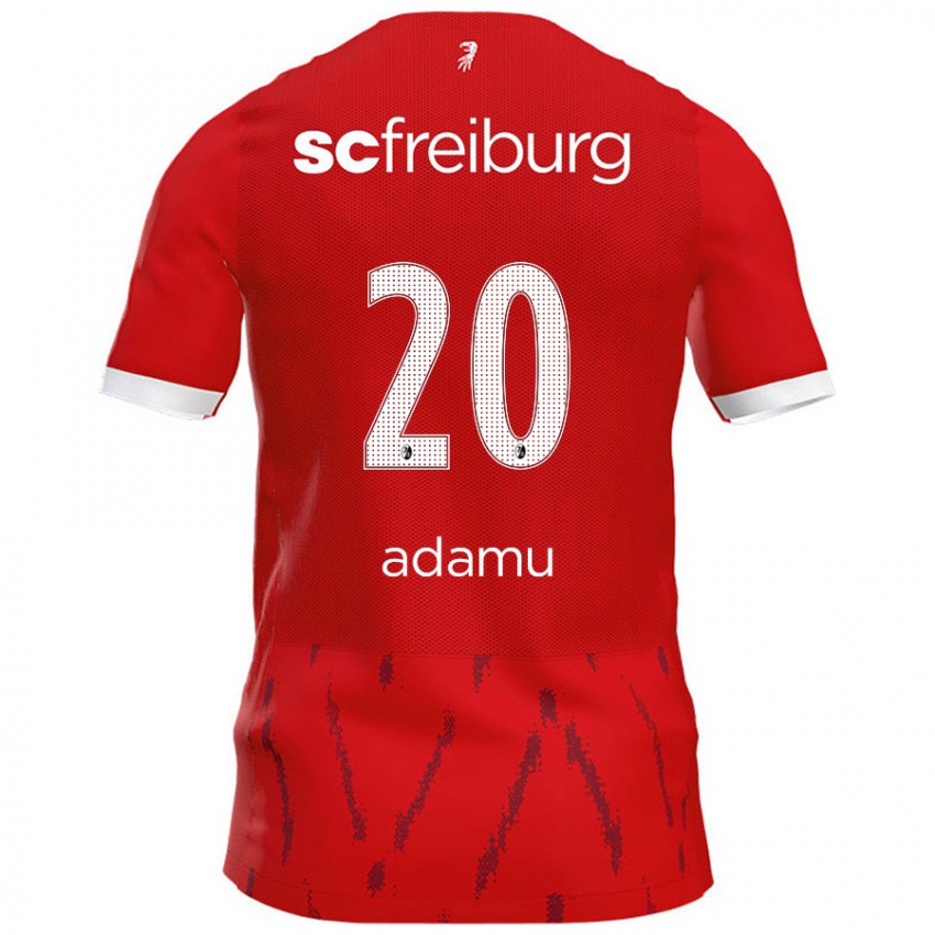 Kinder Junior Adamu #20 Rot Heimtrikot Trikot 2024/25 T-Shirt