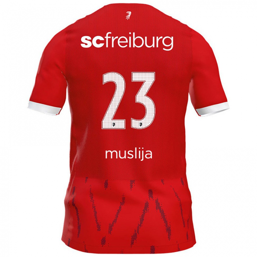 Kinder Florent Muslija #23 Rot Heimtrikot Trikot 2024/25 T-Shirt